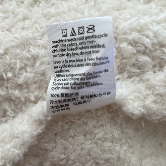 BAREFOOT Dreams Size 3 Cozychic Cream Size 3 Robe, NWT - Picture 9 of 9